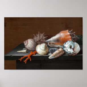 Still Life with Shells   Johann Jakob Dietzsch Poster