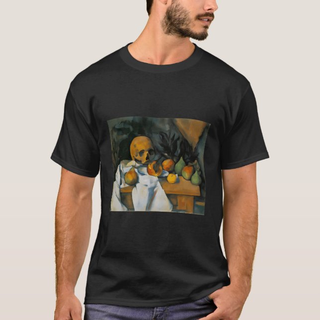 Still Life With Skull By Paul Cezanne T-Shirt (Front)