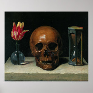 Still Life With Skull Poster