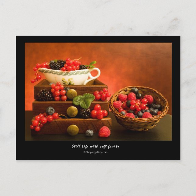 Still Life With Soft Fruits Postcard (Front)