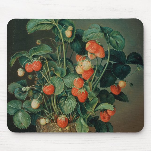 Still life with strawberries mouse mat (Front)