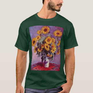 Still Life With Sunflowers By Claude Monet T-Shirt