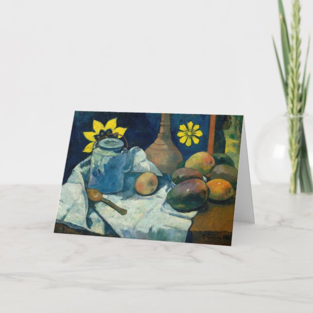 Still Life with Teapot and Fruit | Paul Gauguin Card (Front)