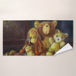Still life with Teddy Bears Bath Towel