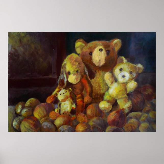 Still life with Teddy Bears Poster (Front)