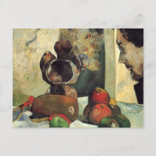 Still life with the profile of Charles Laval Postcard