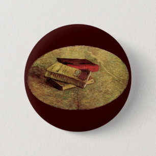 Still Life with Three Books by Vincent van Gogh 6 Cm Round Badge