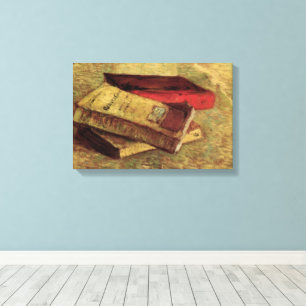 Still Life with Three Books by Vincent van Gogh Canvas Print