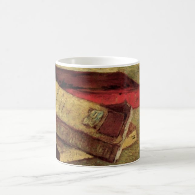 Still Life with Three Books by Vincent van Gogh Coffee Mug (Center)