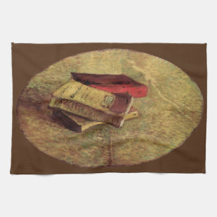 Still Life with Three Books by Vincent van Gogh Tea Towel