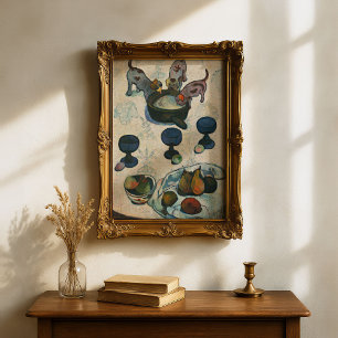 Still Life with Three Puppies   Paul Gauguin Poster
