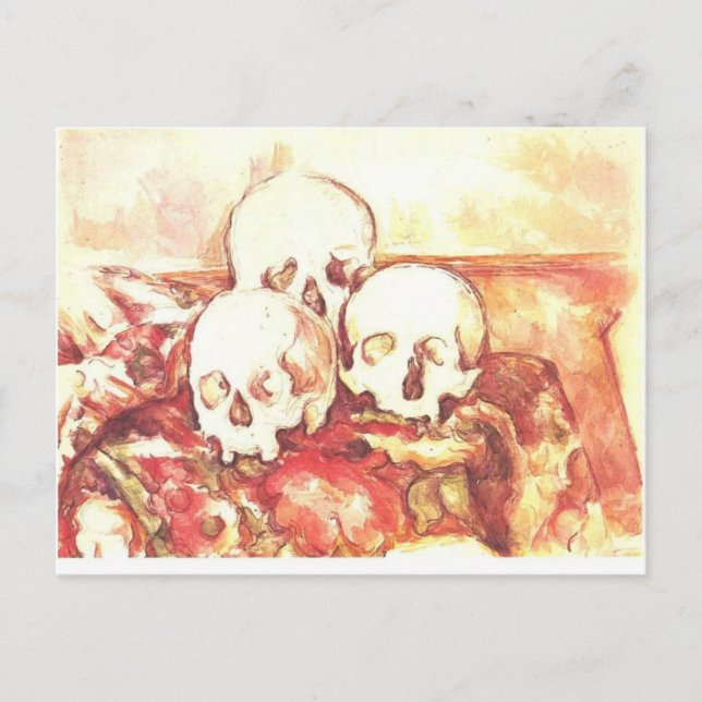 Still Life with Three Skulls Postcard (Front)