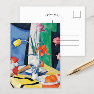 Still Life with Tulips   Samuel John Peploe Postcard