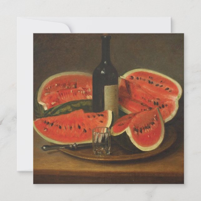Still Life with Watermelons (by Constantin Stahi) Card (Front)