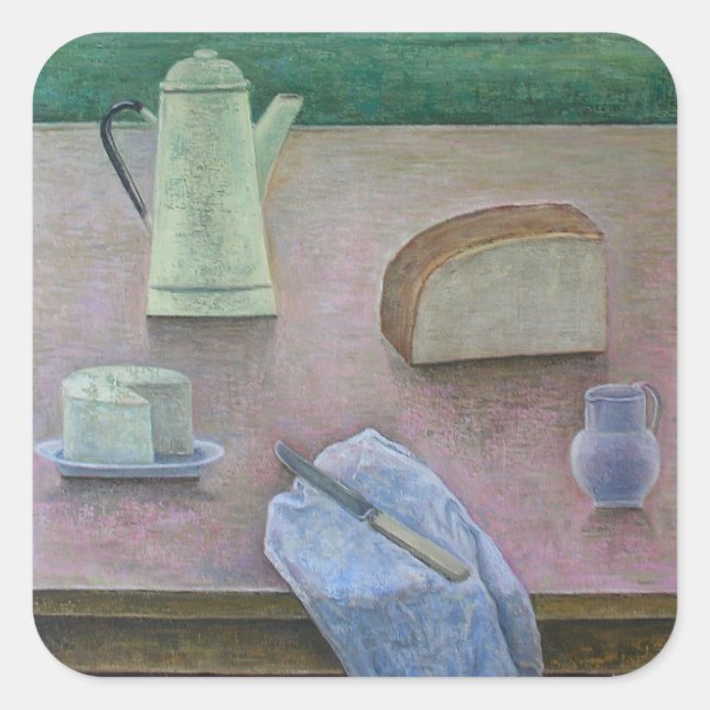 Still Life with Wensleydale Cheese 2013 Square Sticker (Front)