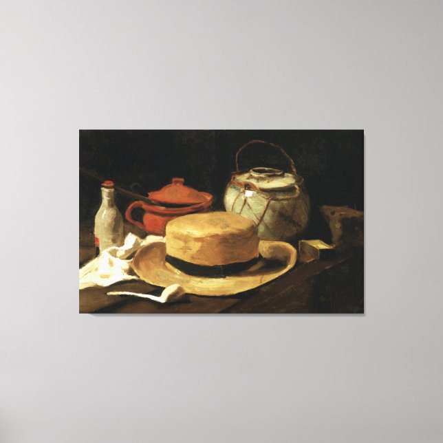 Still-Life with Yellow Straw Hat Gallery Wrapped Canvas Print (Front)