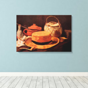 Still Life Yellow Straw Hat by Vincent van Gogh Canvas Print
