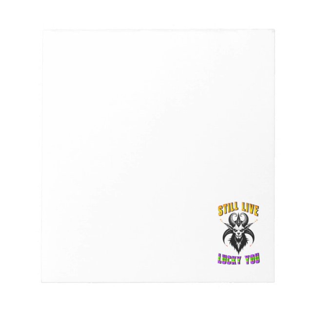Still Live Lucky You Notepad (Front)