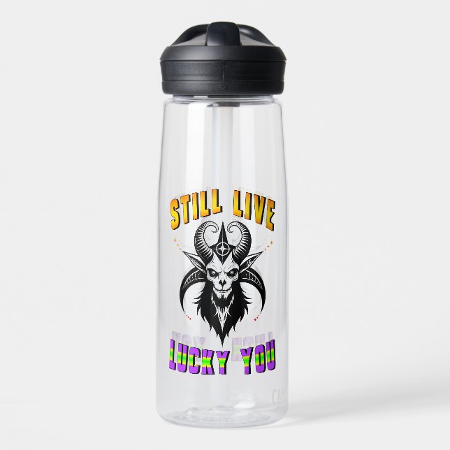 Still Live Lucky You Water Bottle (Front)