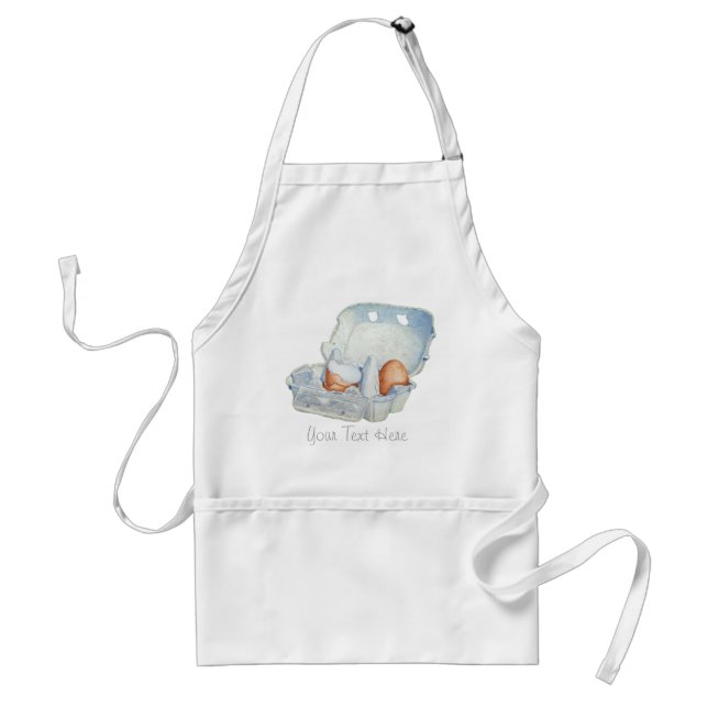 still llife picture broken egg shells in egg box standard apron (Front)
