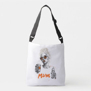 Still Mumming - Modern Graphic Line Art Design Crossbody Bag