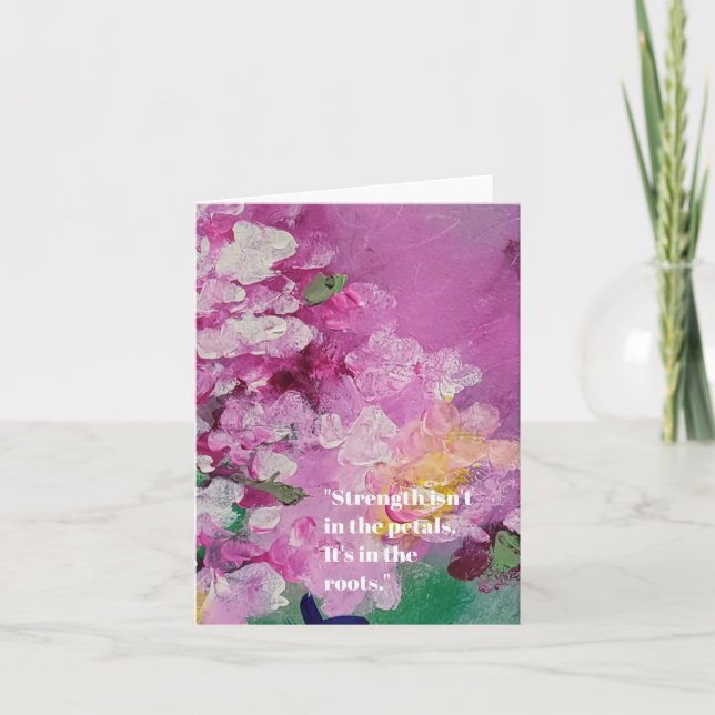 Still My Favorite Layer - Bold Abstract Floral Card (Front)