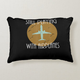 Still Playing With Aeroplanes Pilot Graphic Gift Decorative Cushion