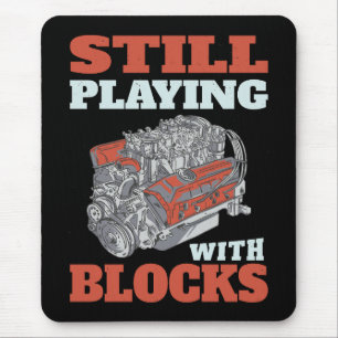 Still playing with blocks Mechanics Mouse Mat