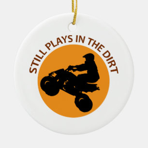 Still Plays in the Dirt Ceramic Tree Decoration