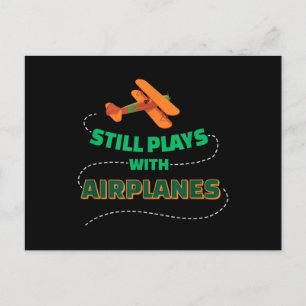 Still plays with Aeroplanes Postcard