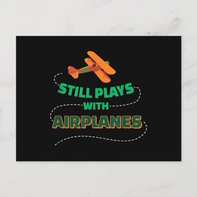 Still plays with Aeroplanes Postcard (Front)