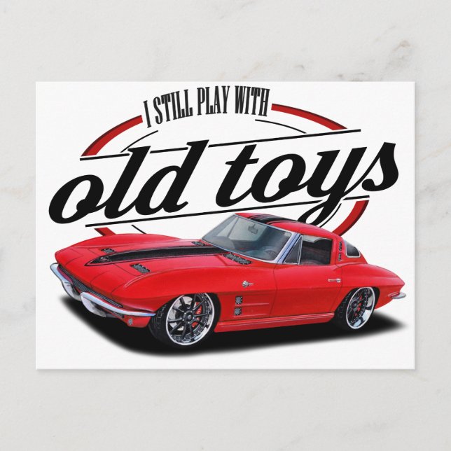 Still plays with corvettes postcard (Front)