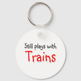 Still plays with trains key ring