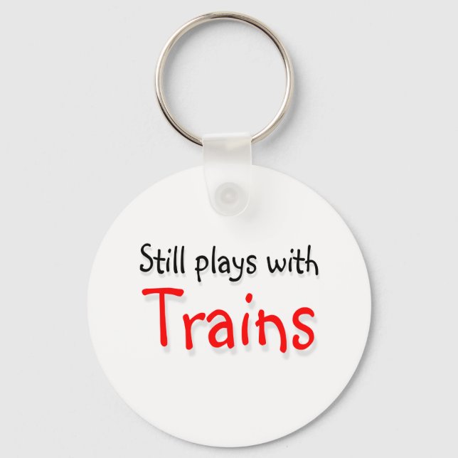 Still plays with trains key ring (Front)