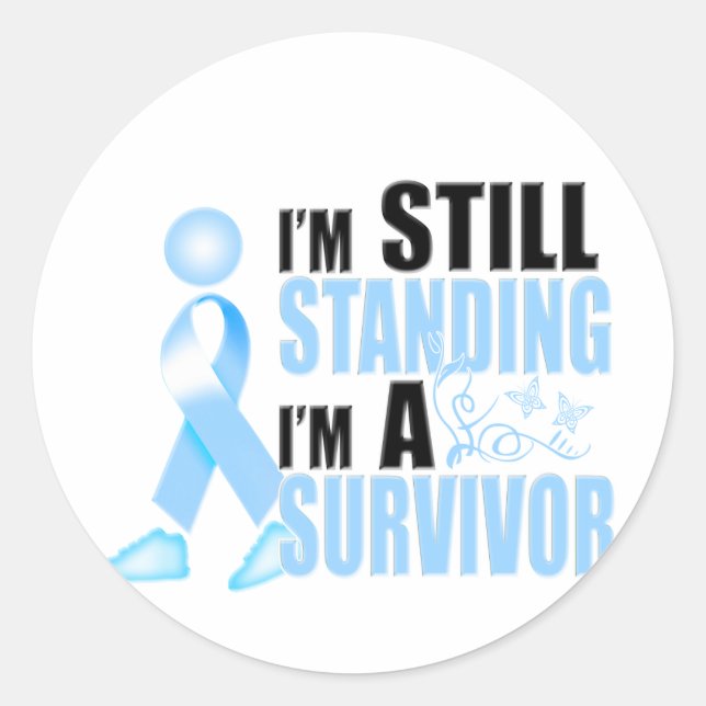 Still Prostate Cancer Survivor Classic Round Sticker (Front)