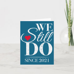 Still Since 2021 5th Wedding Design Card