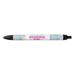 Still Standing After 100 Days  Black Ink Pen