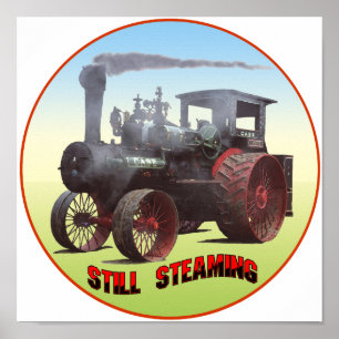Still Steaming Traction Engine Poster