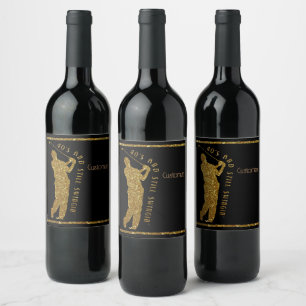 Still Swingin' Golfers 40 To 49 Wine Label