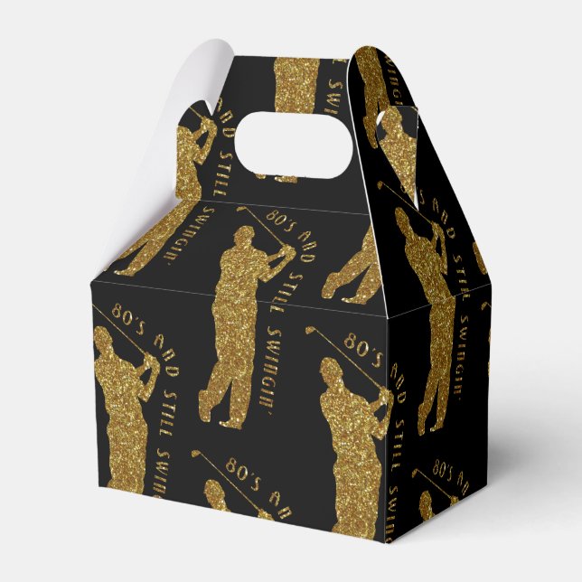 Still Swingin' Golfers 80 To 89 Favour Box (Front Side)