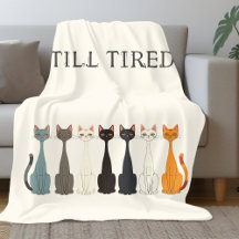 Still Tired Sarcastic Cats | Cat Lady Humour Cream
