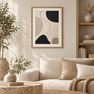 Still Trace Minimal Abstract Plaster Art Print