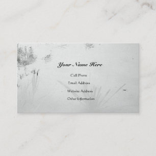 Still Water Reflects/B&W Pond Reflections Business Card