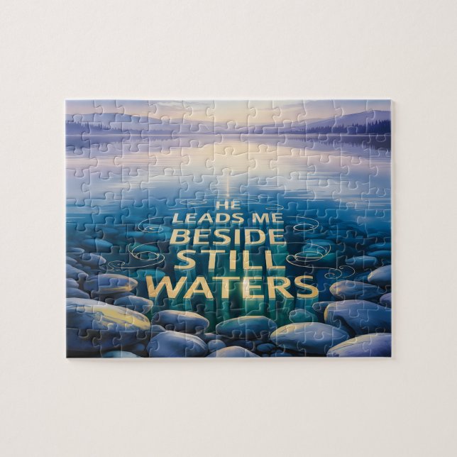 Still Waters Christian Puzzle Gift (Horizontal)