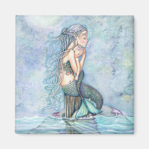 Still Waters Mermaid Mother and Infant Baby Shower Magnet
