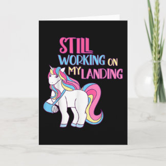 Still Working On My Landing Injury Broken Arm Cute Card