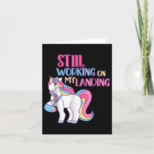 Still Working On My Landing Injury Broken Arm Cute Card