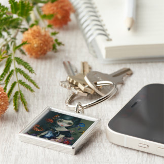 "Stilleven VI:  Het Portret" Keychain