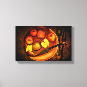 Stillleben mit Äpfeln Canvas Print