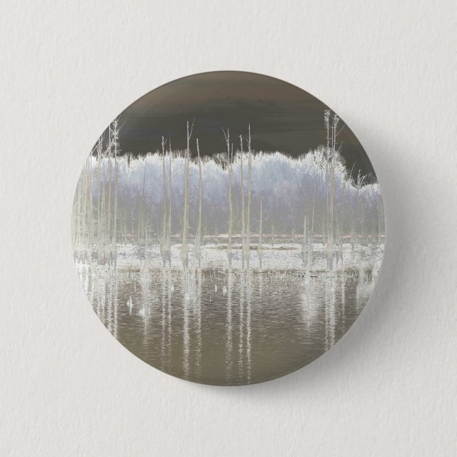Stillness 6 Cm Round Badge (Front)